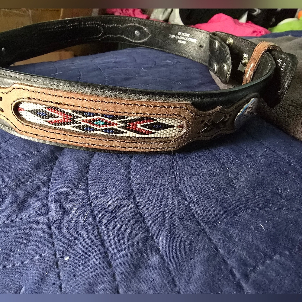 Vintage wrangler southwestern belt